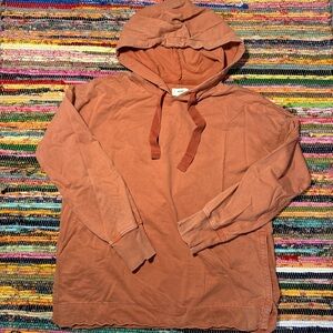 aerie burnt orange hooded sweatshirt size small